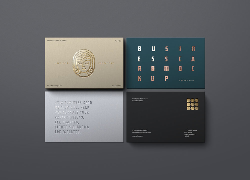 Business-Card-Mockup-Hot-Foil